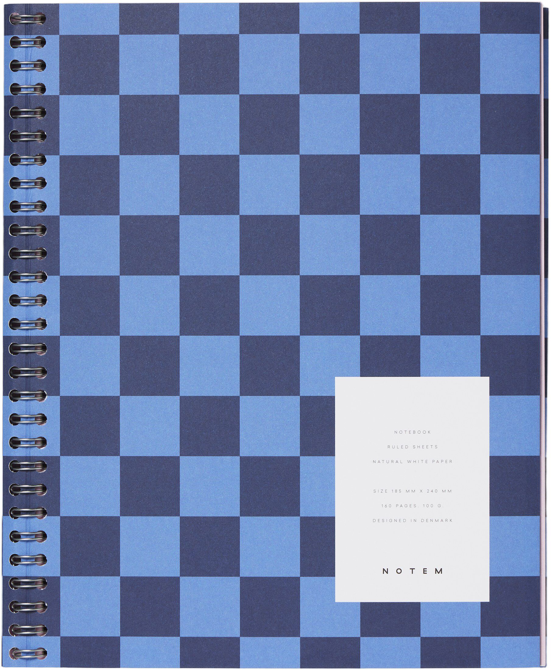 NELA notebook - Large, Blue check