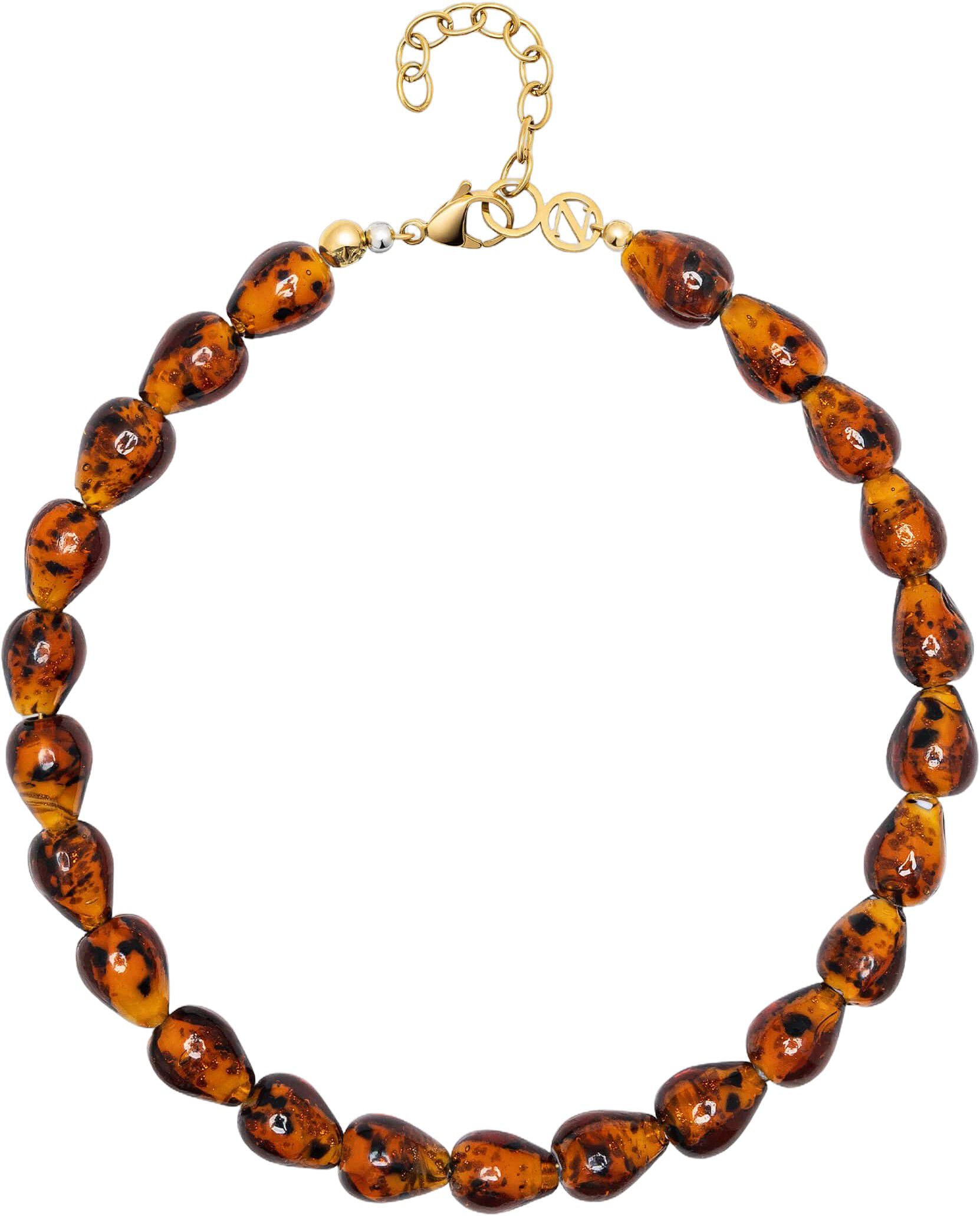 Women's Amber Beaded Necklace