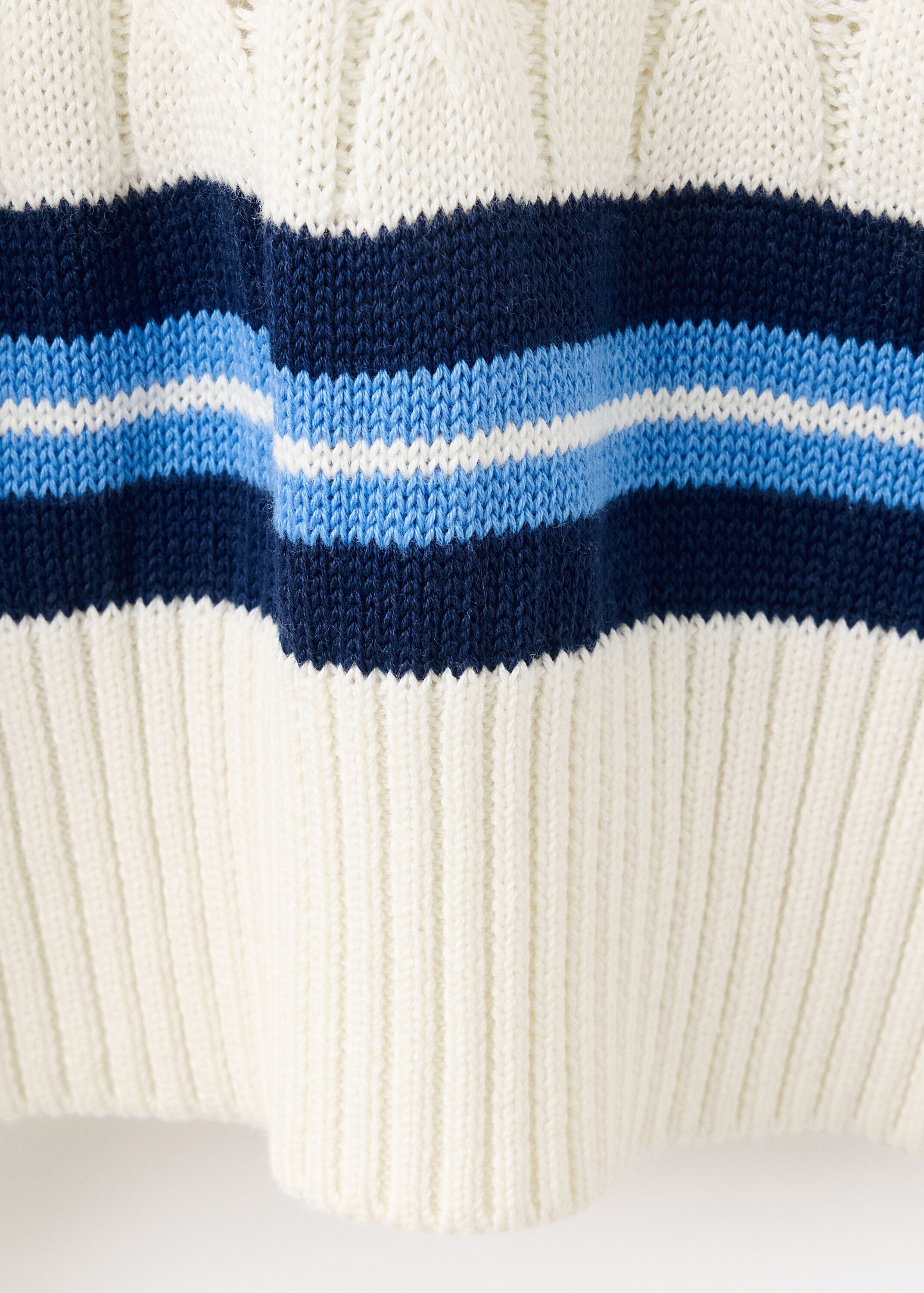 Braided knitted sweater