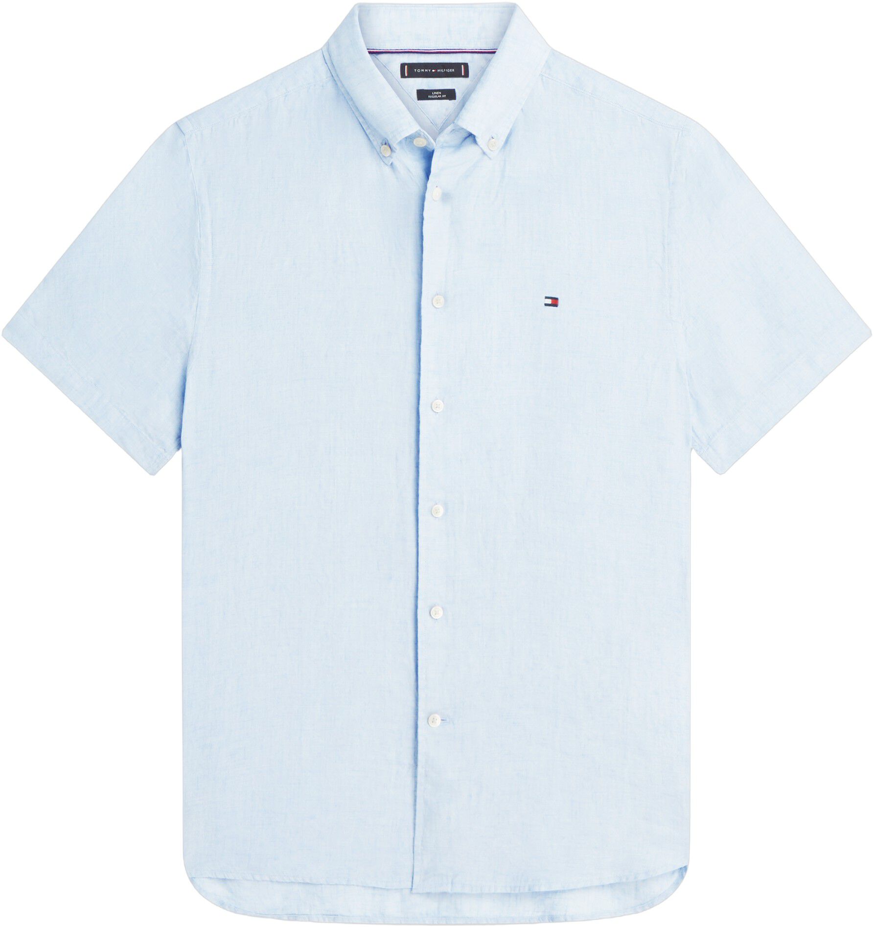 Regular Fit Washed Linen Short Sleeve Shirt