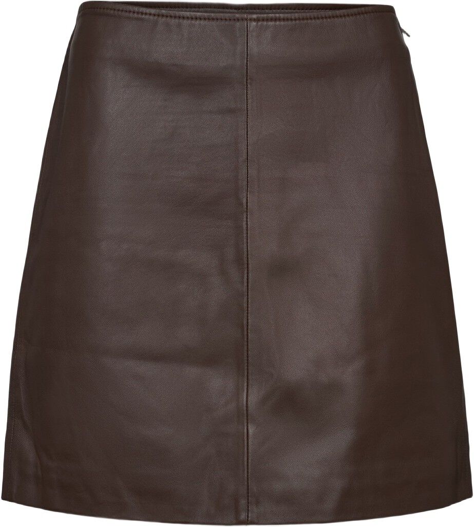 Stephanie Leather Skirt