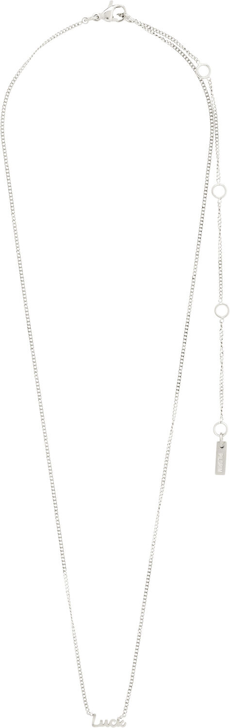 LUCK recycled necklace silver-plated
