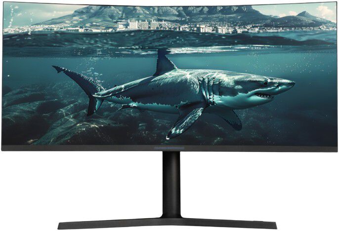 SharkGaming 34" 1440p 180Hz Sk&aelig;rm