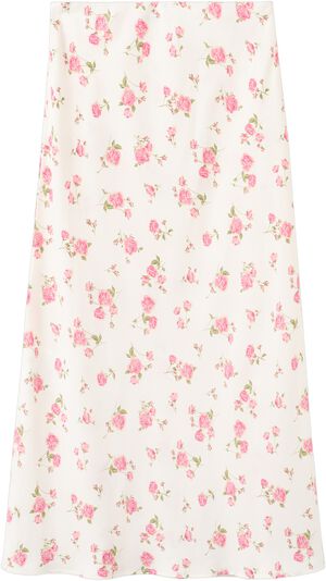 Floral print maxi skirt