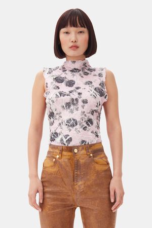 Shibori Pleat Top