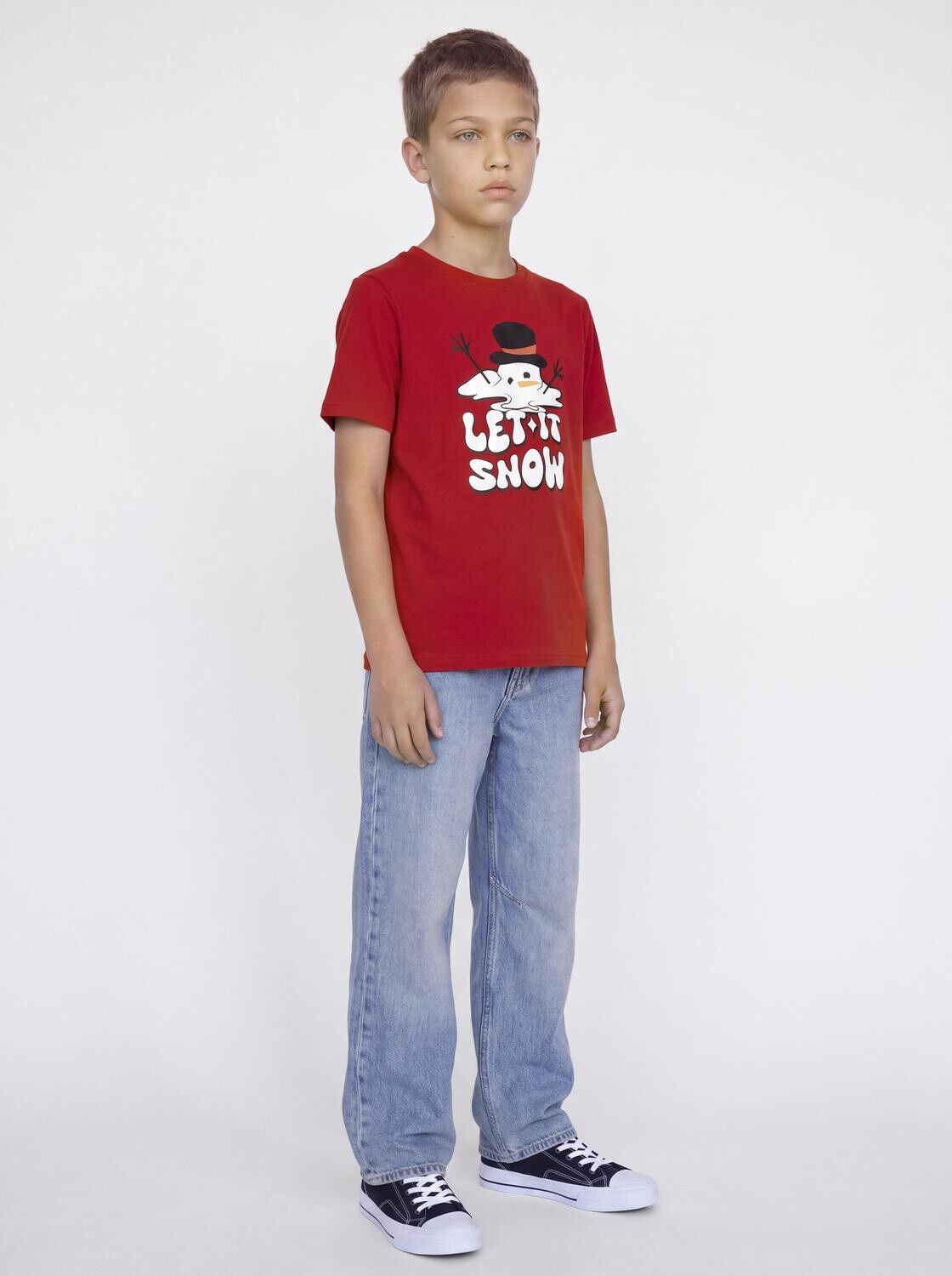 Jjxmas Fun Tee Ss Crew Neck Jnr
