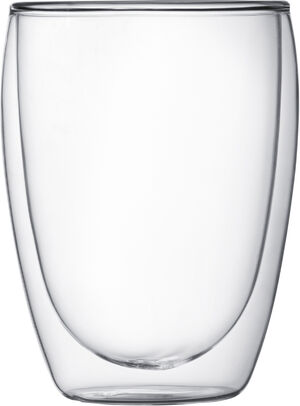 Två st glas, dubbelväggiga, medium, 0. 35 l, 12 oz