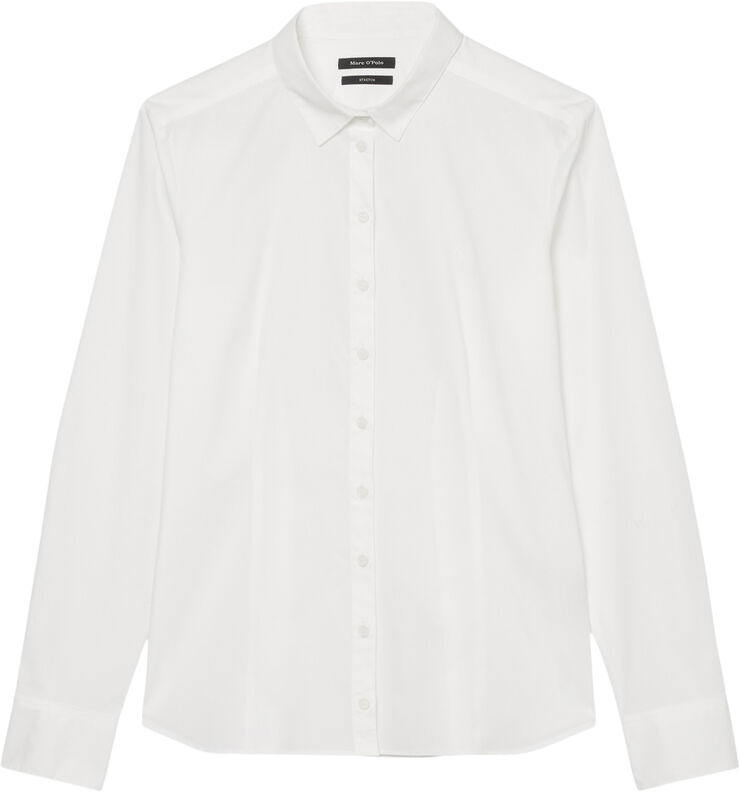 Blouse, kent collar, long sleeved