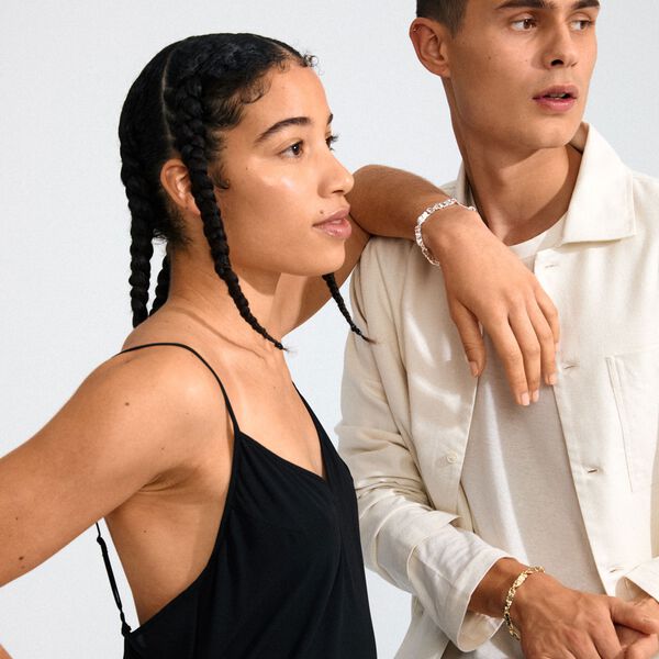 INSTANT bracelet silver-plated