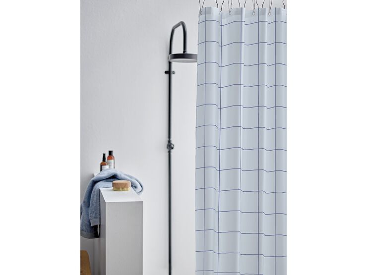 Duschdraperi 180x200 Vista Linen blue