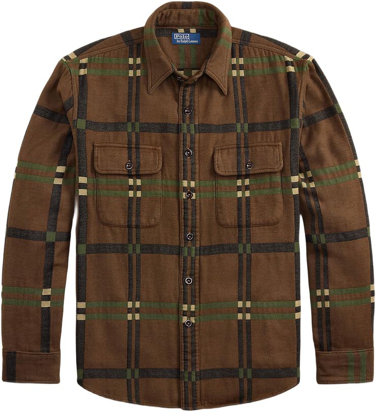 Classic Fit Flannel Utility Shirt
