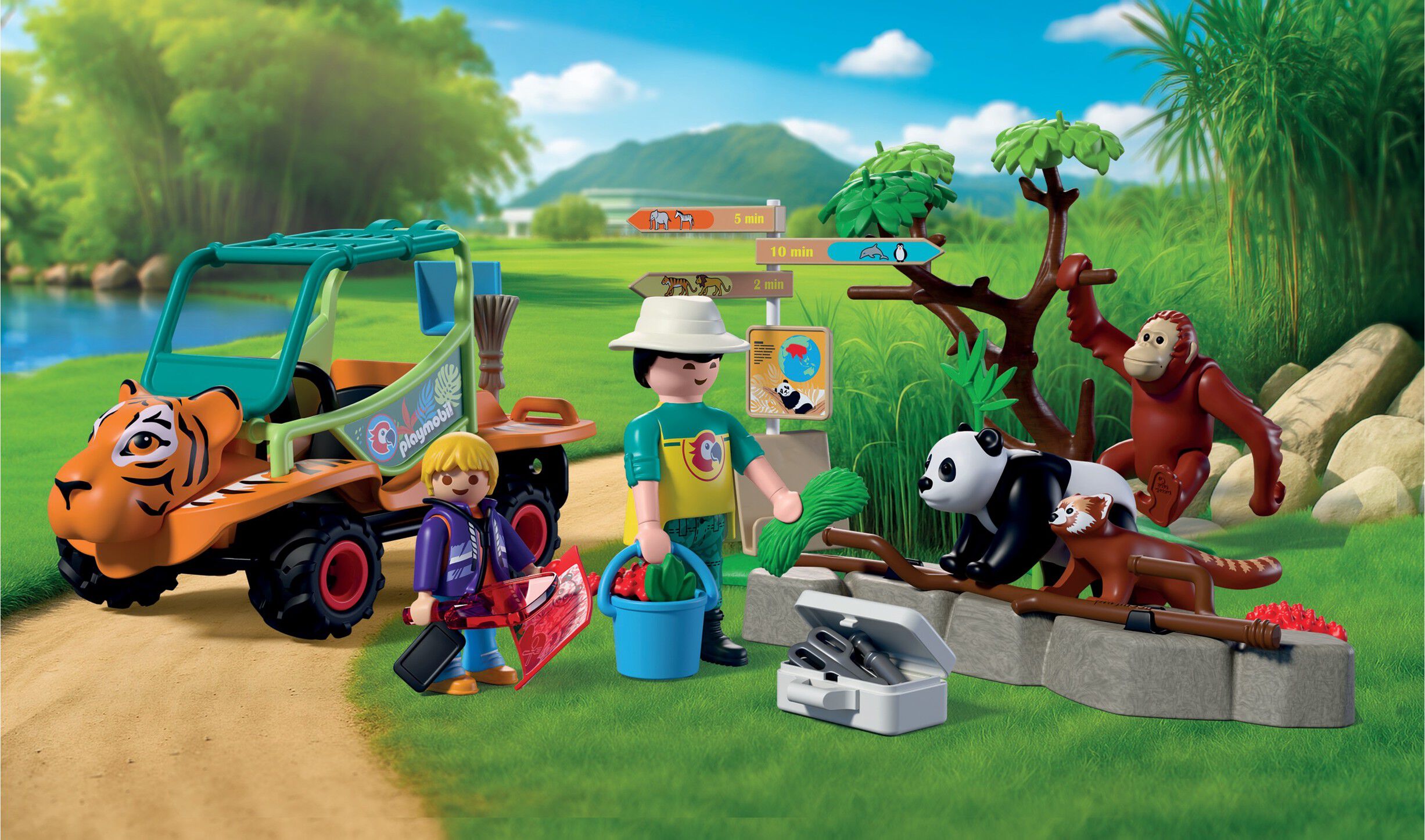 Zoo: Zookeeper with vehic