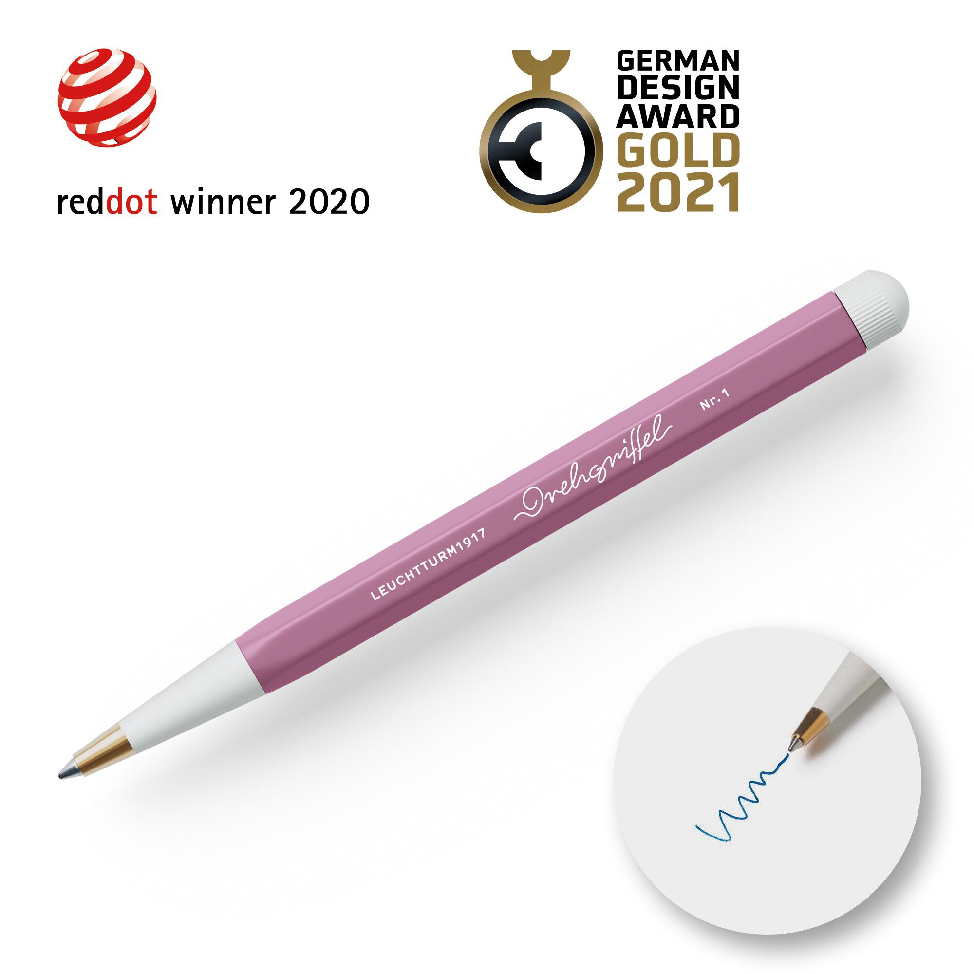 LT1917 Drehgriffel Nr 1 kuglepen - Dusty Rose 372213