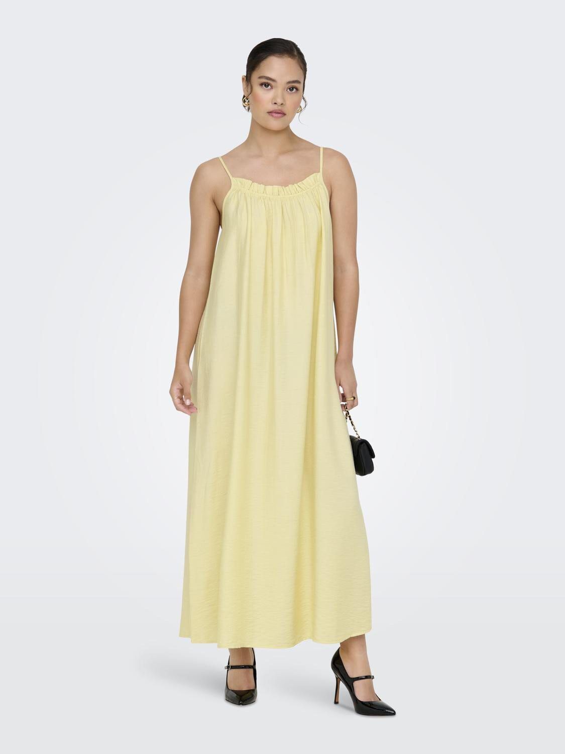 ONLLINO S/L LONG RUFFLE DRESS WVN O