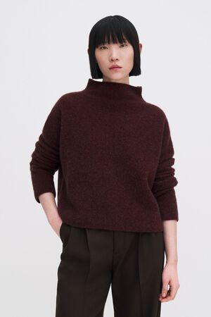 mika yak funnelneck sweater