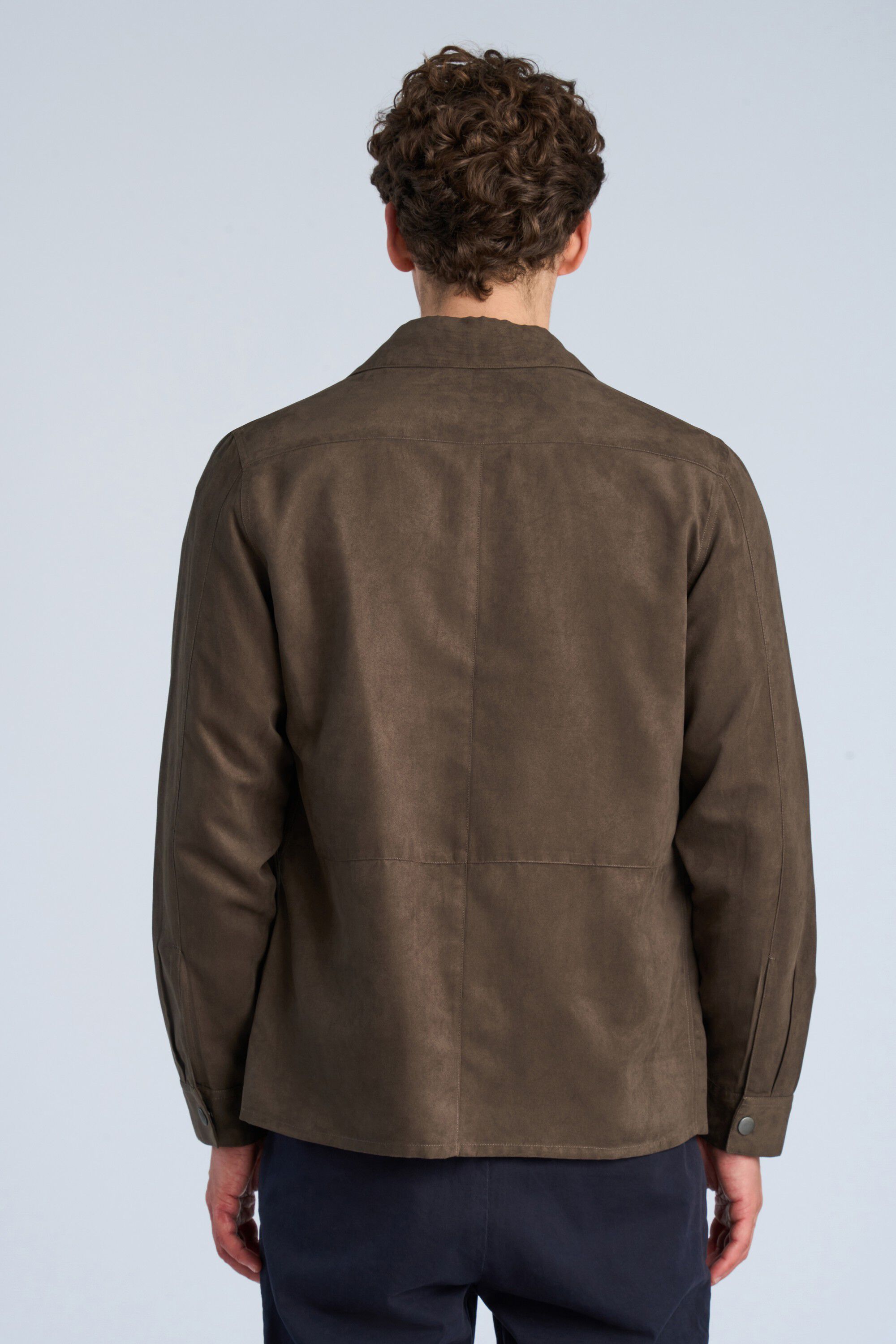 Micro suede overshirt