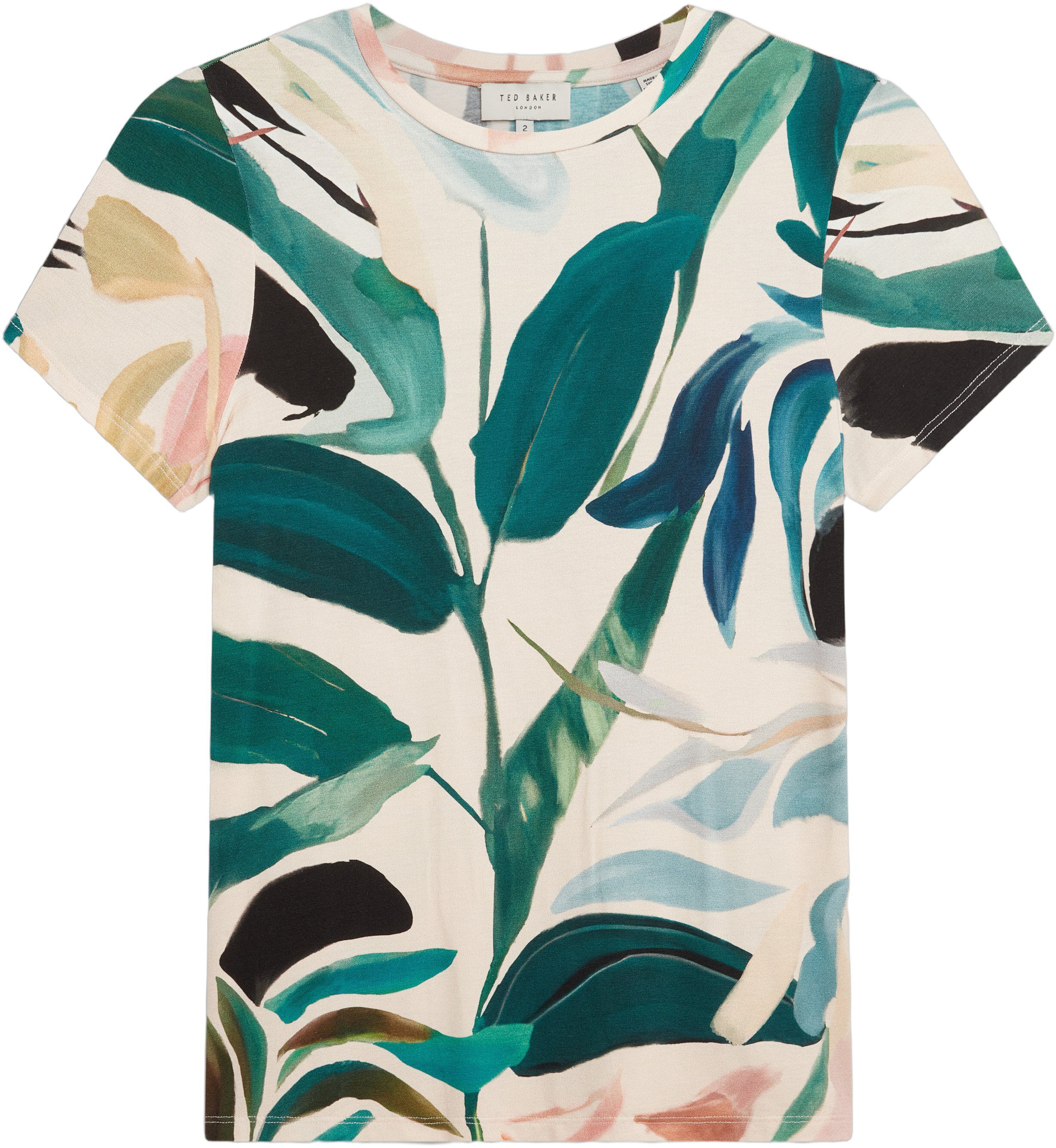 HAIILEY Printed Fitted Short Sleeve