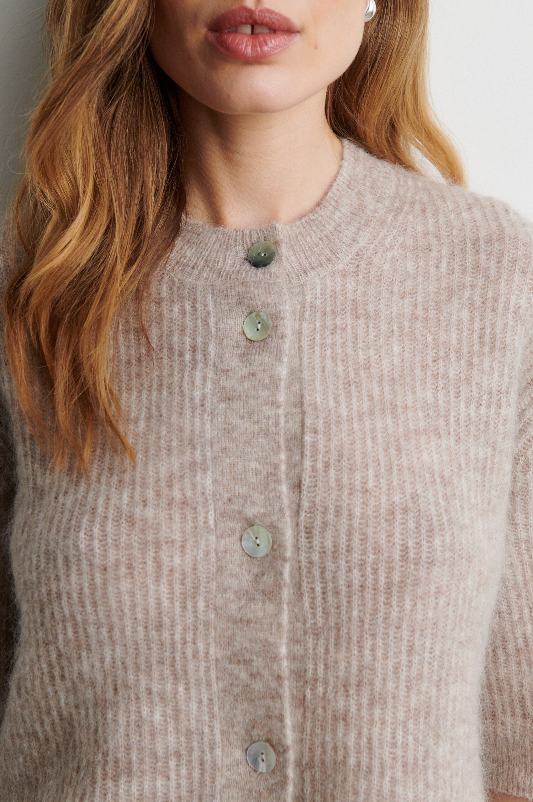 Andrea Knit Rib Cardigan