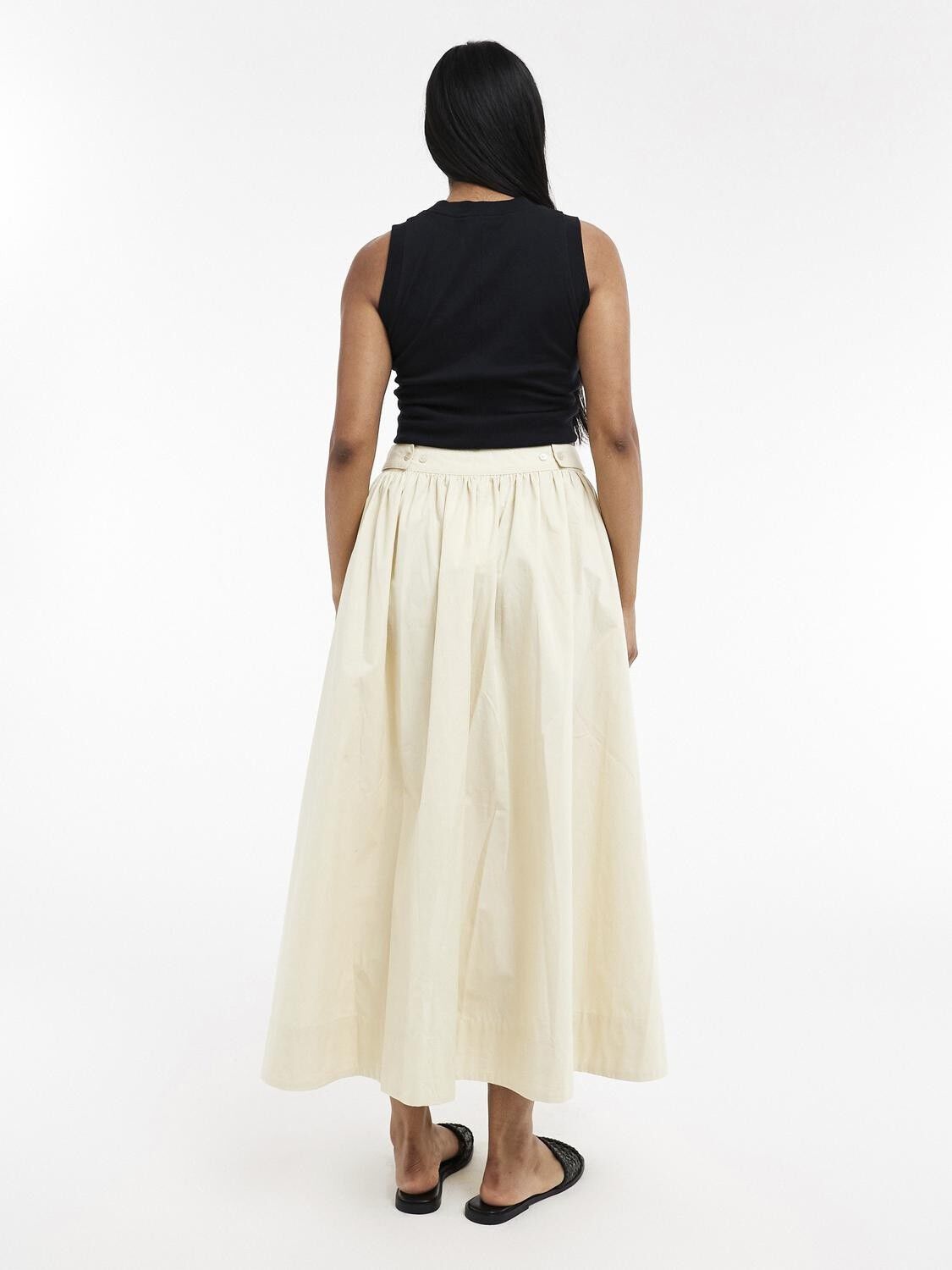 Tssally Lw Ankle Skirt Wvn