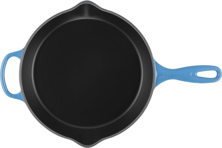 Dyb Stegepande i støbejern 26cm Azure Blue