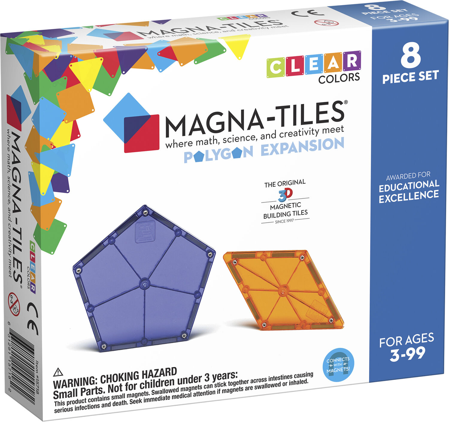 Magna-Tiles Poygons 8pcs