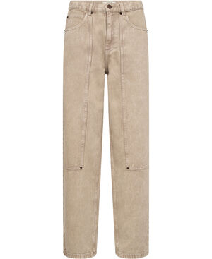 Emma M125 Barrel jeans - 100% Økologisk bomuld GOTS - Sandst