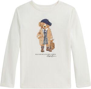 Polo Bear Cotton Jersey Long-Sleeve Tee