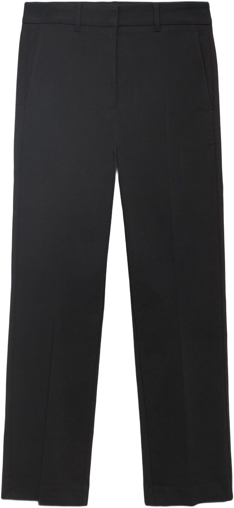 Straight-cut crop trousers
