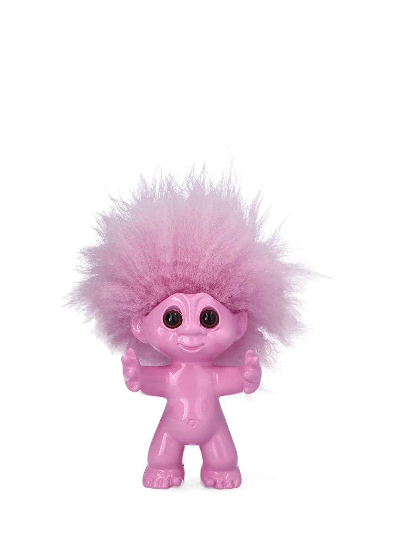 Lykketrold, pink, 9 cm