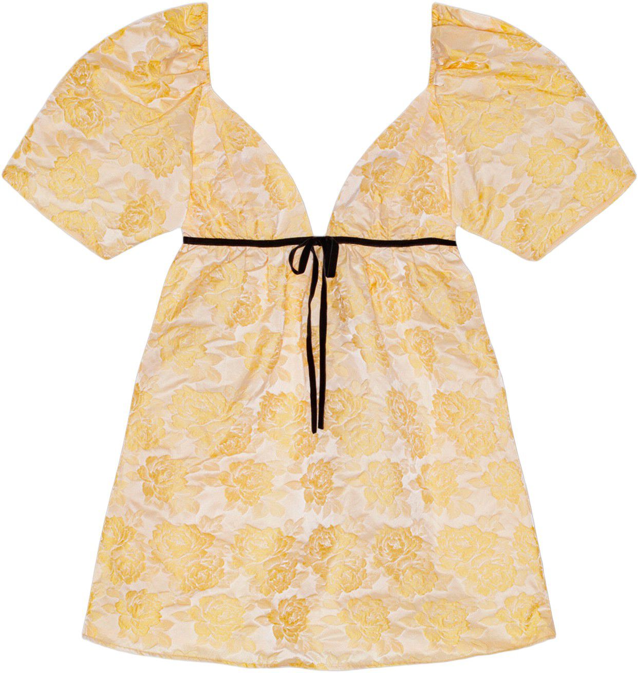 Botanical Jacquard Mini Dress