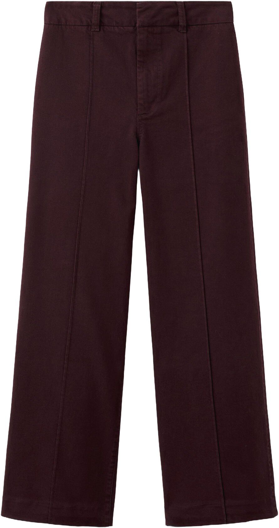 High-waisted wide leg jeans with st