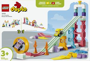 3-i-1 kreative ramper med k&oslash;ret&oslash;jer 10478