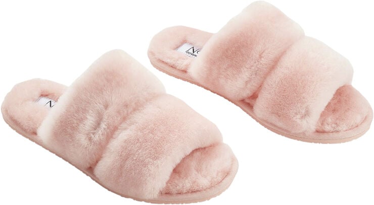 Slippers of 100% New Zealand Sheepskin, Pink