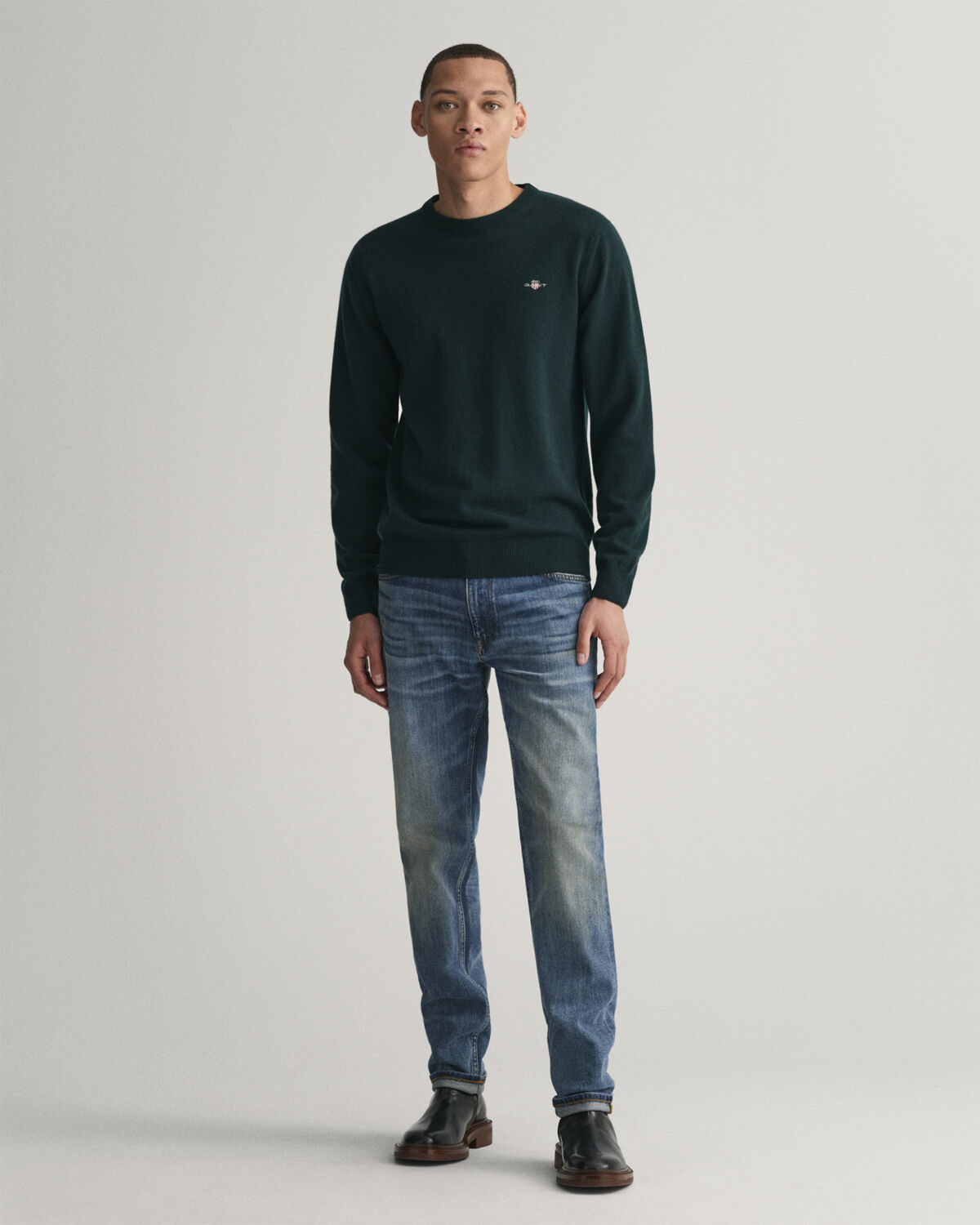 SUPERFINE LAMBSWOOL C-NECK