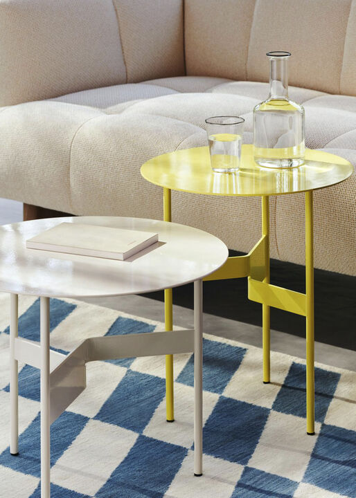 Shim Coffee Table-Ø45 x H51-Custard