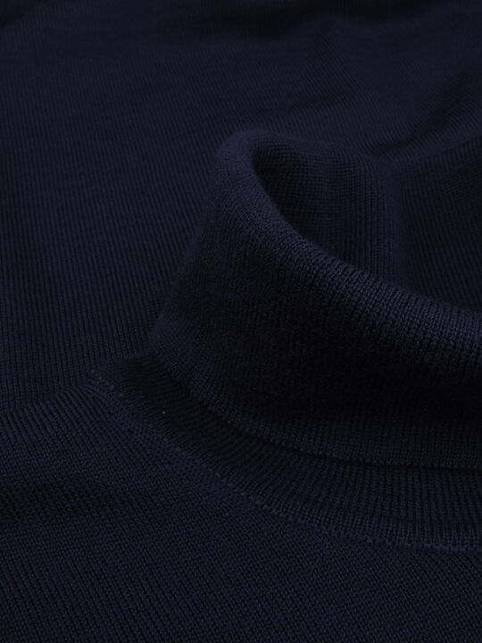 Sweater Knitted Roll Neck Merino Wool