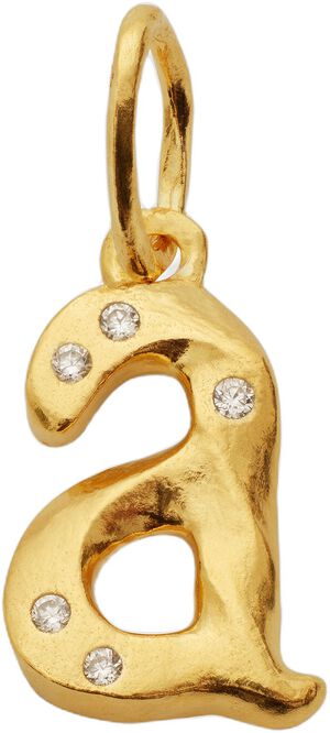 Alphabet Pendant Gold