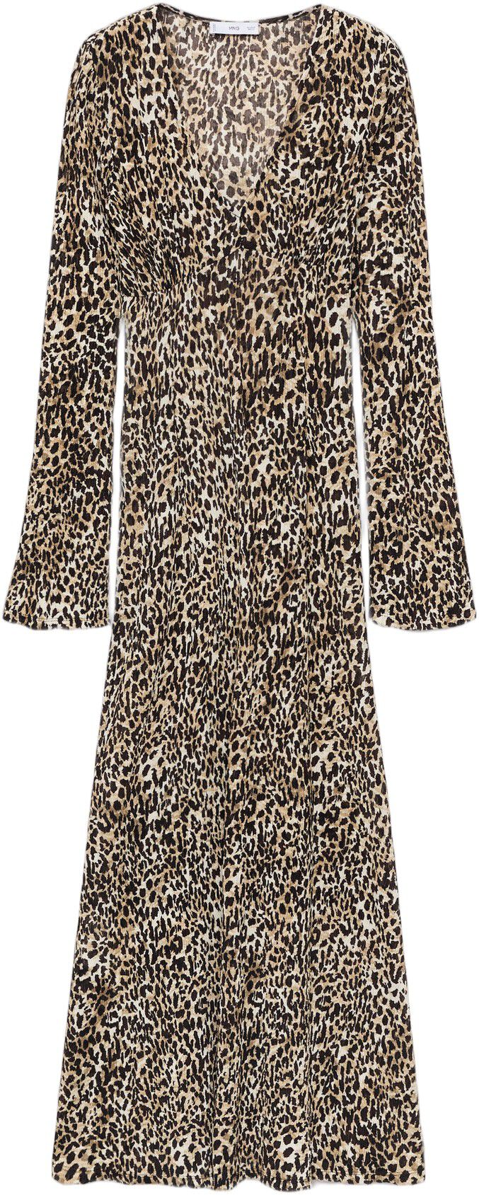 Printed V-neck dress