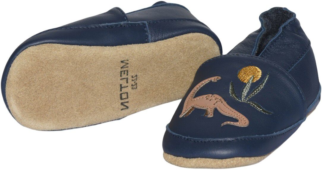 Dinosaur leather slippers