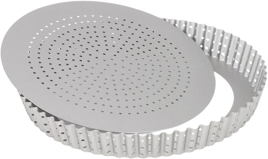 Silvertop pajform silverf&auml;rgad perforerad &Oslash;24cm
