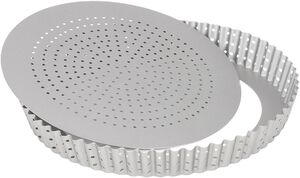 Silvertop pajform silverf&auml;rgad perforerad &Oslash;24cm
