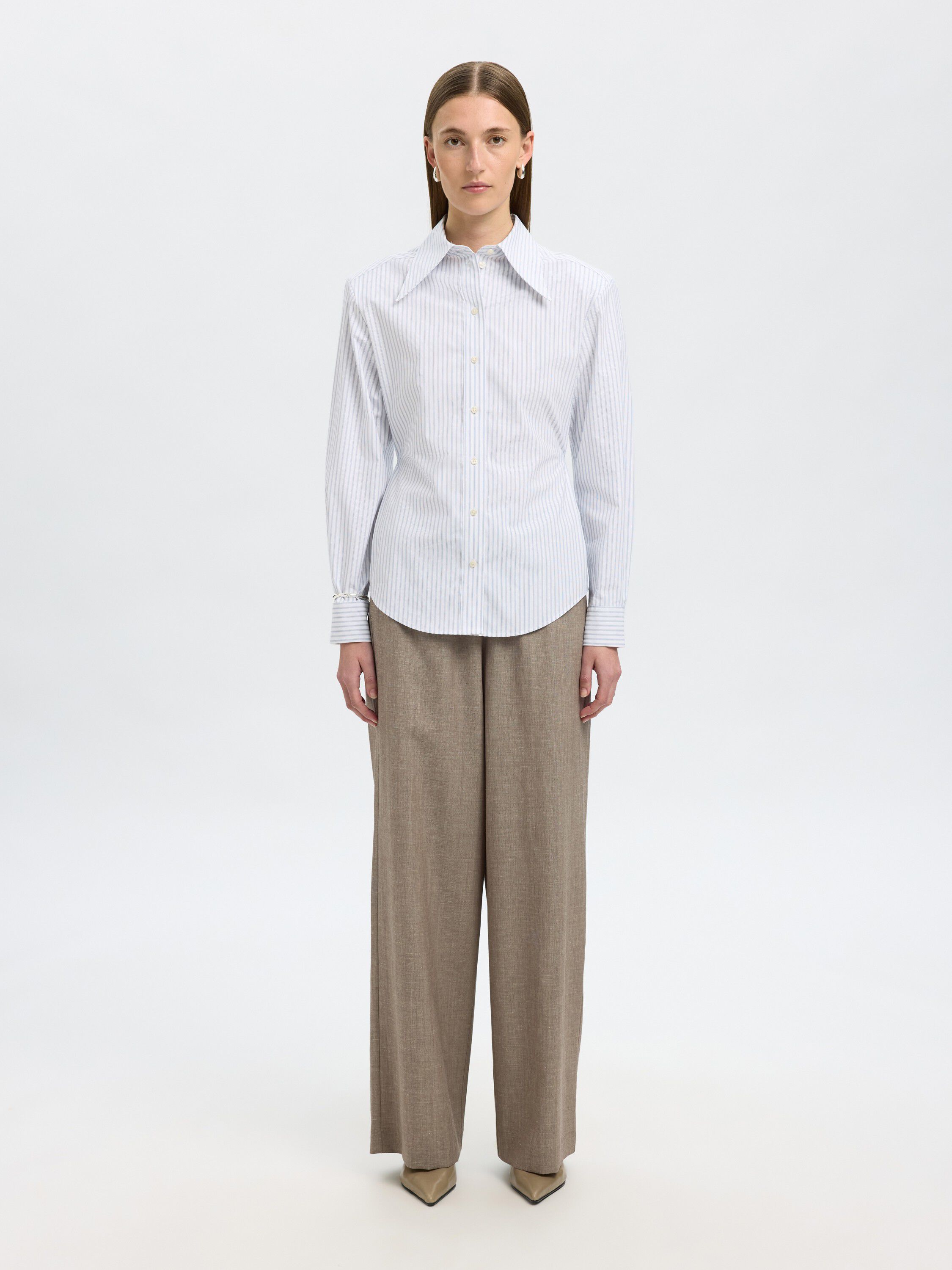 SLFNICOLINA SLIM LS SHIRT B