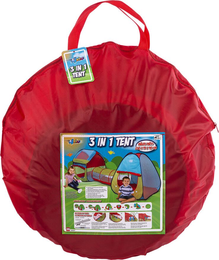 4. KIDS 3i1TELT-HUS-TUNNEL
