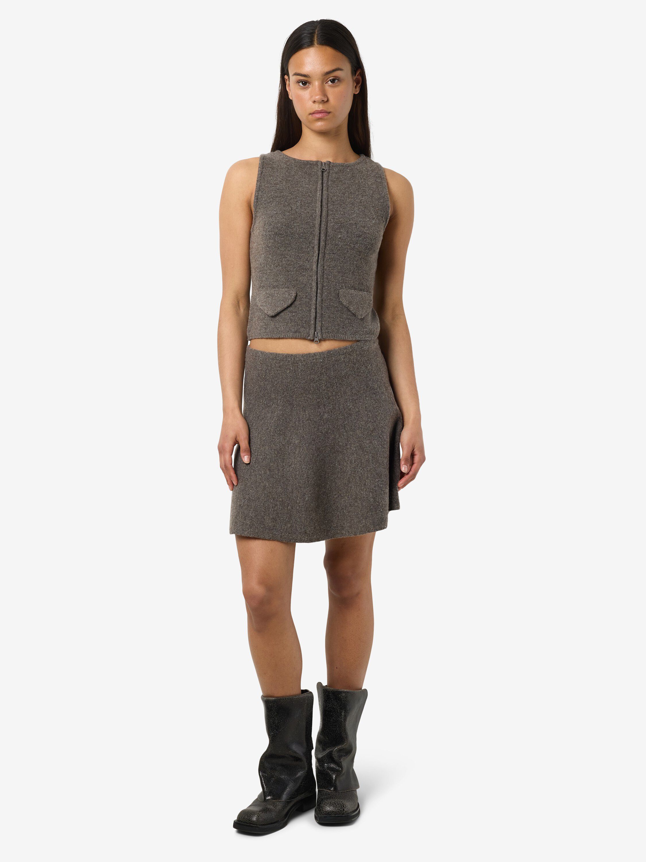 Nmsloan Nw Short Knit Skirt Fwd