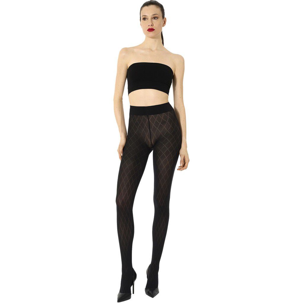 Cotton Diamond Tights