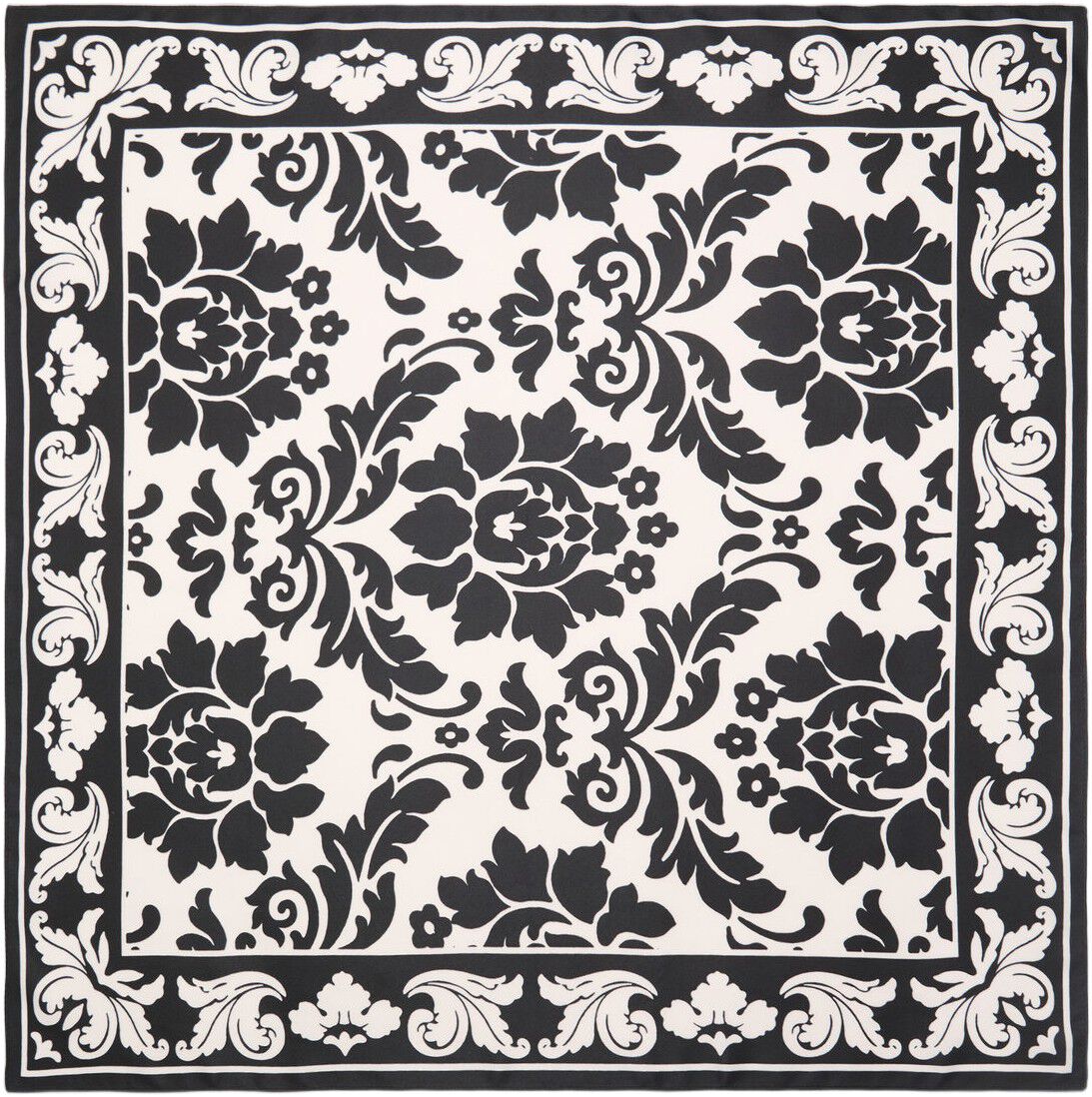 Bicolour printed scarf