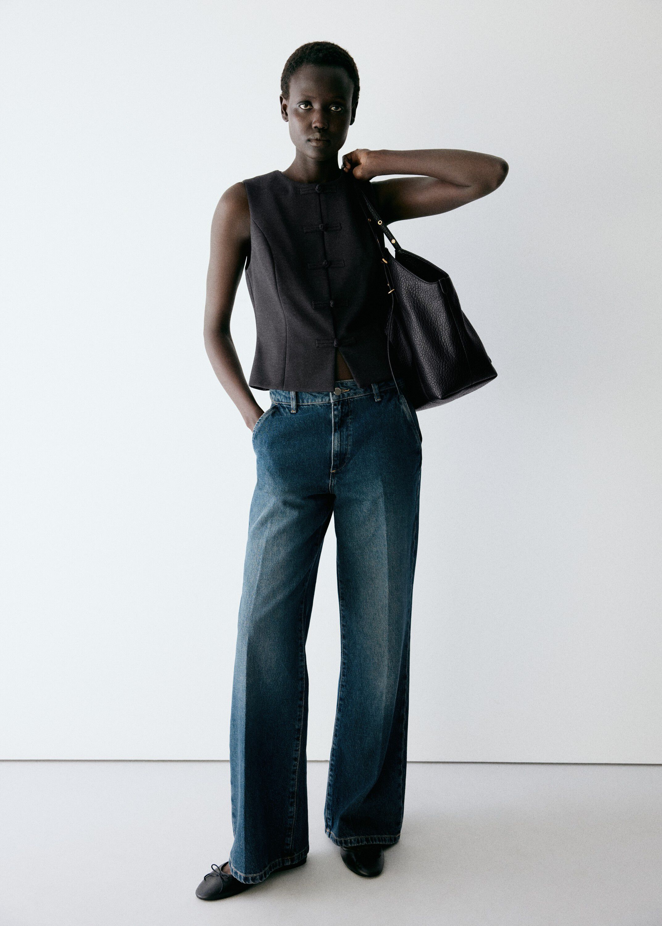 Waistcoat with frogging detail and