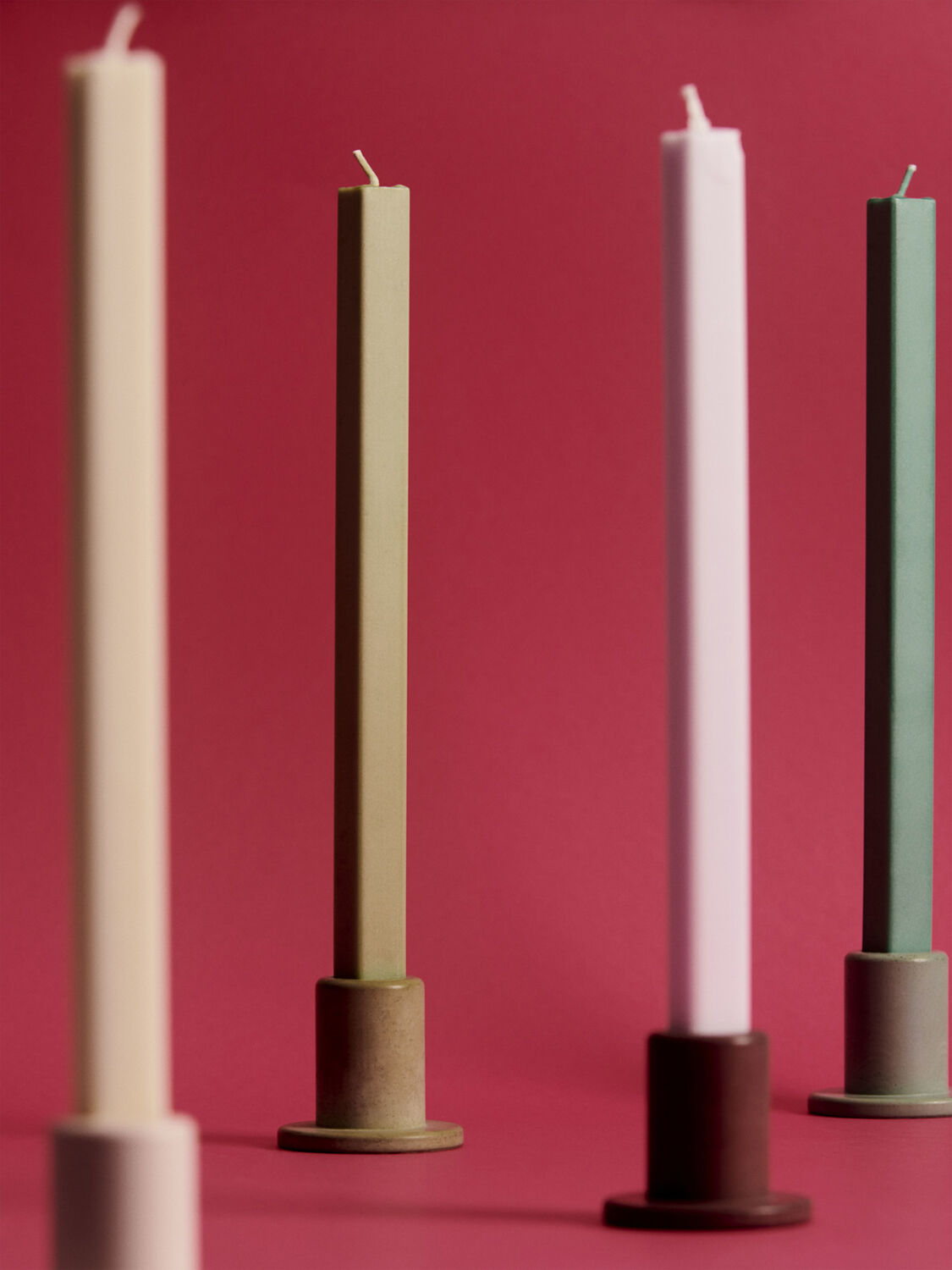 Tube Candleholder Concrete-Small