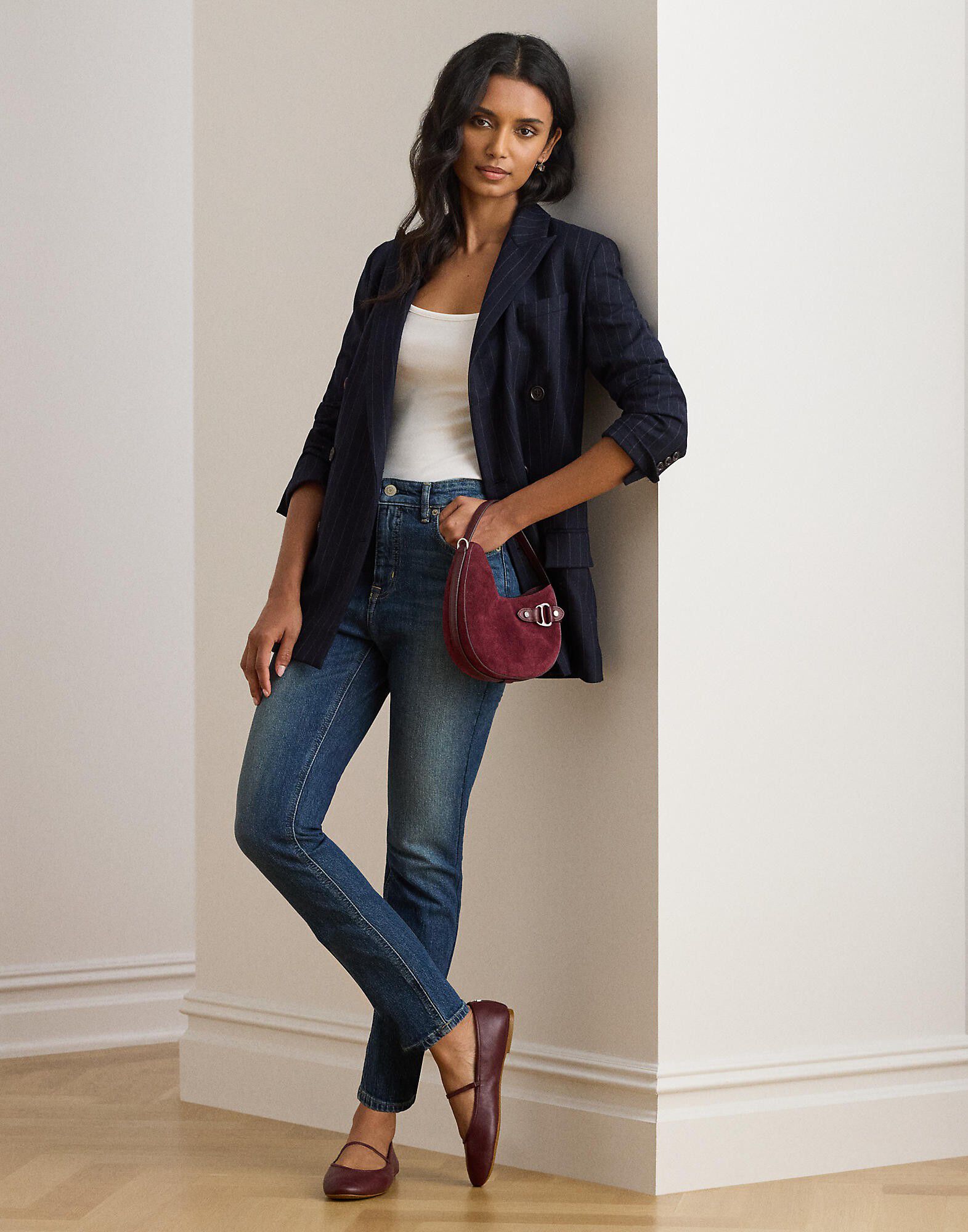 High-Rise Straight Ankle Jean