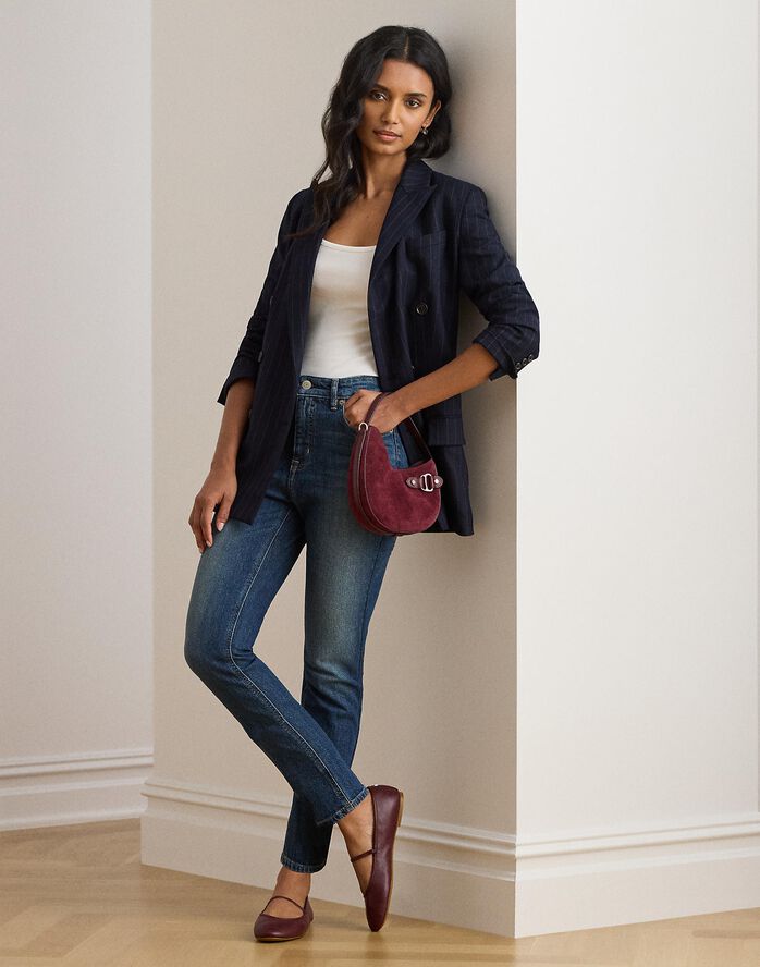 High-Rise Straight Ankle Jean